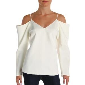 MARE MARE Karl Blouse Size Small Cold Shoulder Top NWT Anthropologie Off White